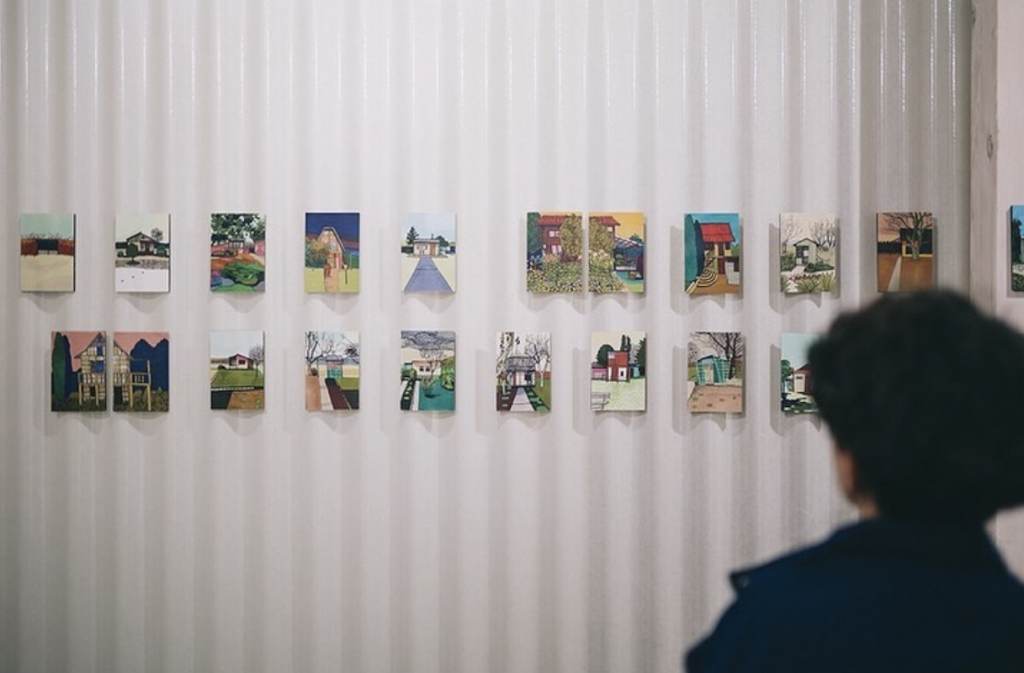 Agnieszka Dybowska, fragment wystawy "Teren Prywatny" w Muzeum Architektury we Wrocławiu Agnieszka Dybowska, fragment wystawy "Teren Prywatny" w Muzeum Architektury we Wrocławiu